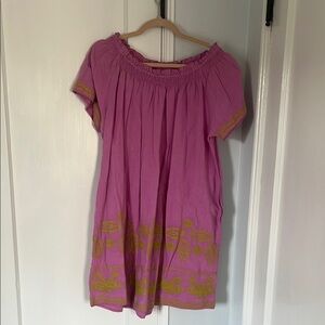 Uncle Frank Pink Sundress with Short Raglan Sleeves